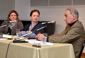 Andrej Aplenc in Alenka Puhar “pod lipami” v Gorici