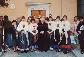 Spomini: prvi obisk škofa pri sv. Florijanu v Banih