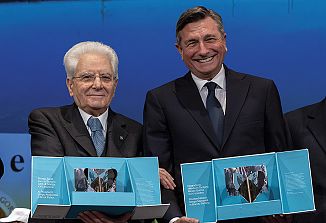 Pahor in Mattarella prejela priznanje mestnih zavetnikov sv. Hilarija in Tacijana