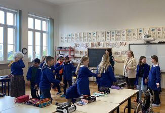 Gledališka delavnica Društva Finžgarjev dom na osnovni šoli na Opčinah