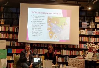 Kulturno-književni boj Slovencev in bralna pismenost v Kavarni knjigarni Maks