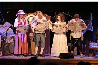 Dramski odsek PD Štandrež je na valentinovo postregel s premierno uprizoritvijo komedije Marcolfa