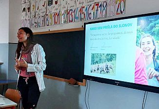 Od Tajske do Pevme, življenje med sloni skozi pripoved učiteljice Jasmin Laurencic